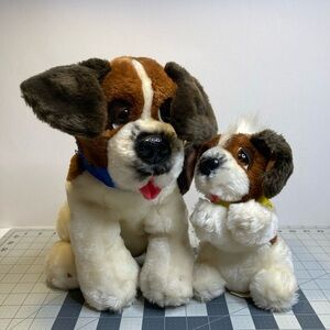 Lot Of 2 Vintage Saint Bernards Stuffed Animals Beethoven's 2nd Movie 1993